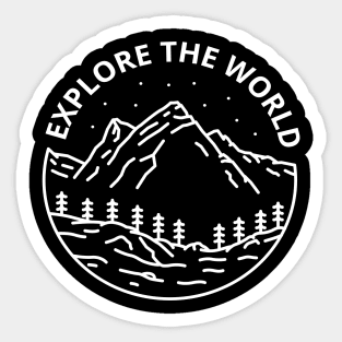 Explore the world Sticker